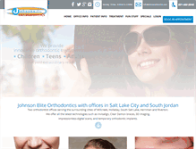 Tablet Screenshot of johnsoneliteortho.com